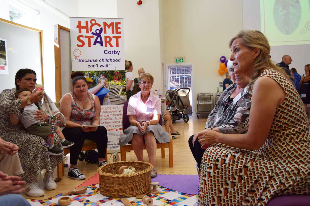 Home-Start-Corby Sophie Duchess of Wessex at Home Start Corby